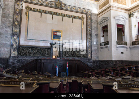 Le Parlement cubain à El Capitolio- Assemblée nationale du pouvoir populaire (bâtiment du Capitole national) à la Havane, Cuba. Banque D'Images