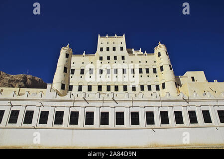 Palais des sultans, Seyun, Wadi Hadramaout, au Yémen Banque D'Images