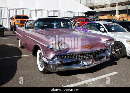 Las Vegas, États-Unis. 05Th Nov, 2019. Une Cadillac Eldorado 1958 restauré de l'afficheur pendant la SEMA Show 2019, au centre des congrès de Las Vegas à Las Vegas, Nevada, le Mardi, Novembre 5, 2019. Photo de James Atoa/UPI UPI : Crédit/Alamy Live News Banque D'Images