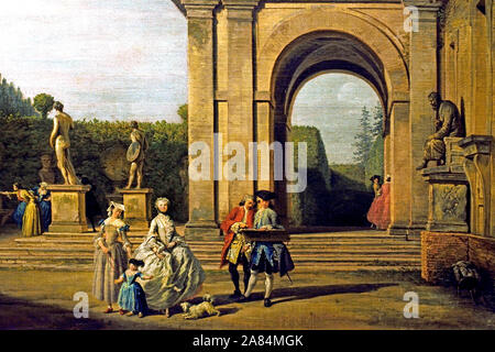 La Villa Ludovisi Park 1749 Claude Joseph Vernet 1714-1789 France français (détail) Banque D'Images