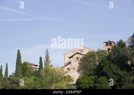 Bassano del Grappa, Italie, 10/22/2019 , église de Santa Maria Assunta' près de l'Ezzelini château. Banque D'Images