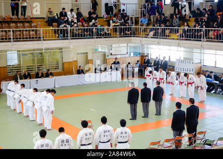 La préparation de Tokyo 2020, Centre International de Judo Kodokan Banque D'Images