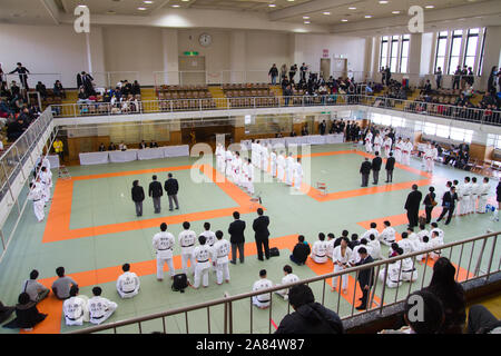 La préparation de Tokyo 2020, Centre International de Judo Kodokan Banque D'Images