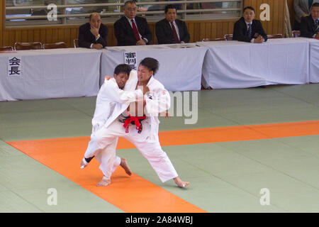 La préparation de Tokyo 2020, Centre International de Judo Kodokan Banque D'Images