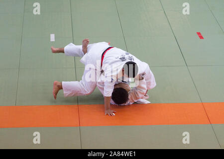 La préparation de Tokyo 2020, Centre International de Judo Kodokan Banque D'Images