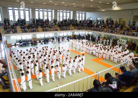 La préparation de Tokyo 2020, Centre International de Judo Kodokan Banque D'Images