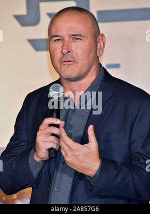 Tokyo, Japon. 06 Nov, 2019. Tim Miller Directeur assiste au Japon premiere pour le film "Terminator : sombre destin' à Tokyo, Japon le mercredi, Novembre 6, 2019. Ce film ouvre le 8 Novembre au Japon. Photo par Keizo MORI/UPI UPI : Crédit/Alamy Live News Banque D'Images