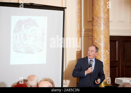 Simon Jenkins au déjeuner littéraire Oldie 05-11-19 Banque D'Images