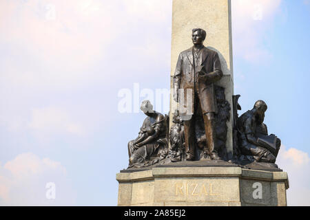 Manille, Philippines - 24 juin 2017 : le mémorial de José Rizal dans le parc Luneta Banque D'Images