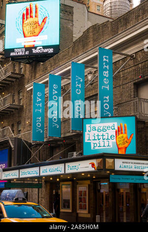 'Jagged Little Pill' Chapiteau au Broadhurst Theatre, NEW YORK, USA Banque D'Images