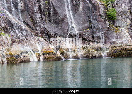 Un paysage de Kenai Fjords National Park en Alaska dans la péninsule de Kenai. Banque D'Images