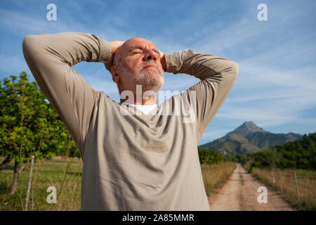 Senior homme Banque D'Images