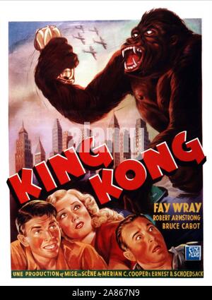 L'affiche de film, KING KONG, 1933 Banque D'Images