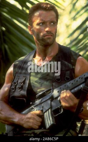 ARNOLD SCHWARZENEGGER, Predator, 1987 Banque D'Images