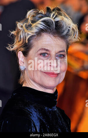 Tokyo, Japon. 06 Nov, 2019. Linda Hamilton participant à la "Terminator : sombre destin' premiere à Shinjuku Kabuki-cho le 6 novembre 2019 à Tokyo, Japan Credit : Geisler-Fotopress GmbH/Alamy Live News Banque D'Images