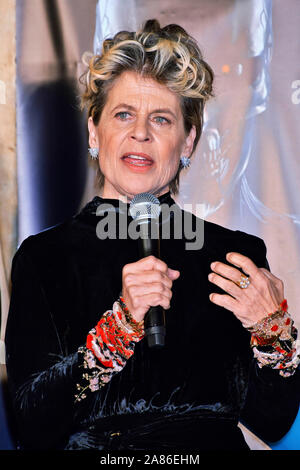 Tokyo, Japon. 06 Nov, 2019. Linda Hamilton participant à la "Terminator : sombre destin' premiere à Shinjuku Kabuki-cho le 6 novembre 2019 à Tokyo, Japan Credit : Geisler-Fotopress GmbH/Alamy Live News Banque D'Images