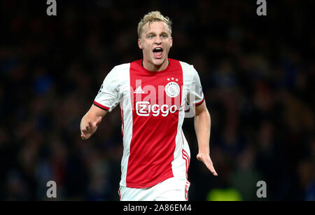 Londres, Royaume-Uni. 05 novembre Amélie van de Beek d'Ajax au cours de ligue de champion le groupe H entre Chelsea et Alax à Stanford Bridge Stadium , Lon Banque D'Images