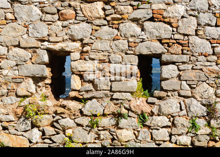 Old venetian caslte ou forteresse sur une colline dans la belle ville grecque Nauplie, Péloponnèse, Grèce Banque D'Images