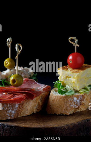 Variété de brochette d'espagnol Banque D'Images