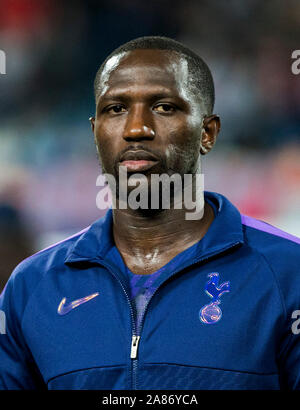 Rajko Mitic Stadium, Belgrade, Serbie. Nov 6, 2019. Ligue des Champions de football, l'étoile rouge de Belgrade contre Tottenham Hotspur ; Moussa Sissoko de Tottenham - usage éditorial : Action Crédit Plus Sport/Alamy Live News Banque D'Images