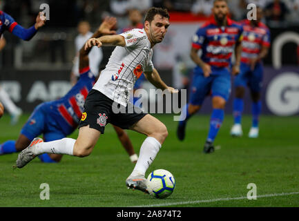 Boselli pendant le jeu entre les Corinthiens et Fortaleza pour la 31e ronde de la ligue brésilienne, connu localement sous le Campeonato Brasiliero. Le jeu a eu lieu à l'Arena Corinthians de Sao Paulo, Brésil. Banque D'Images