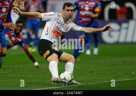 Boselli pendant le jeu entre les Corinthiens et Fortaleza pour la 31e ronde de la ligue brésilienne, connu localement sous le Campeonato Brasiliero. Le jeu a eu lieu à l'Arena Corinthians de Sao Paulo, Brésil. Banque D'Images