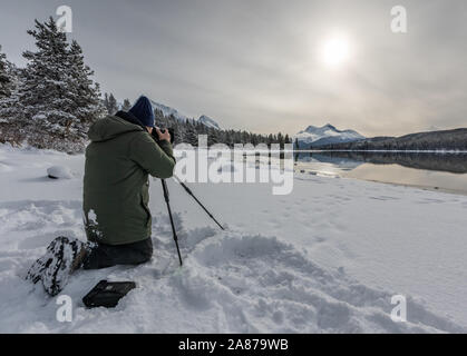 Le parc national Jasper au Canada Banque D'Images