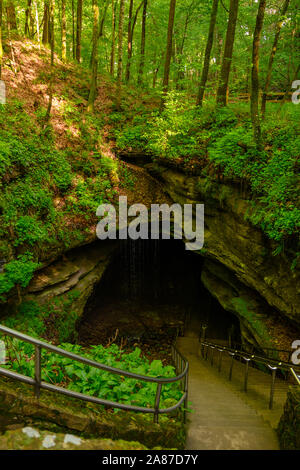 À l'entrée historique à Mammoth Cave Banque D'Images