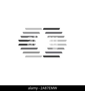 Vecteur gradient rayures logo dynamique Illustration de Vecteur