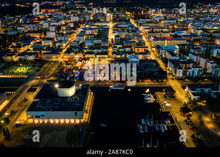 Photo aérienne de la ville d'Oulu en Finlande Banque D'Images