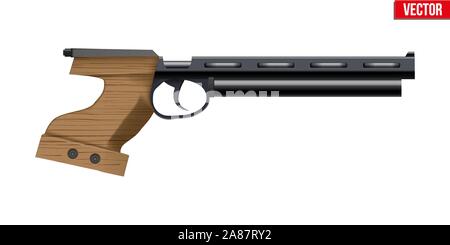 Pistolet air Sport équipement de tournage Illustration de Vecteur