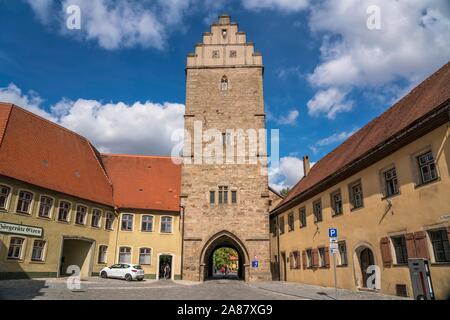 Rothenburger Tor dans la vieille ville de Frankenthal, Middle Franconia, Bavaria, Germany Banque D'Images