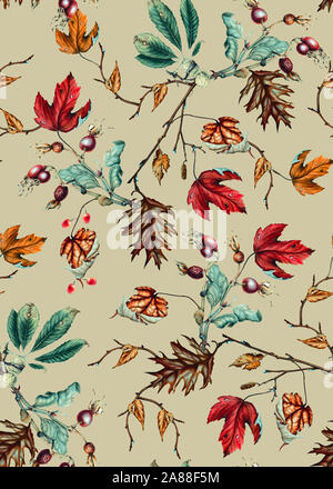 Foulard fond florale art abstract design textile sans couture. beau artistique brillant motif tissu tropical coloré motif à fleurs. Banque D'Images