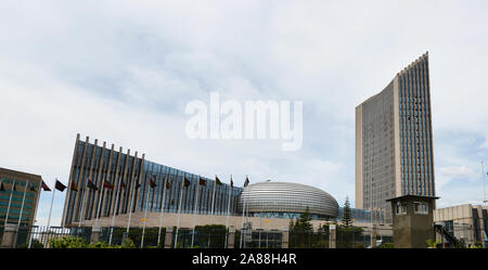 Le siège de l'Union africaine à Addis-Abeba, Ethiopie. Banque D'Images
