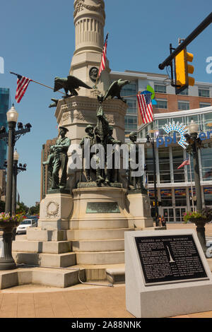 Monument aux soldats et marins Allentown PA Banque D'Images