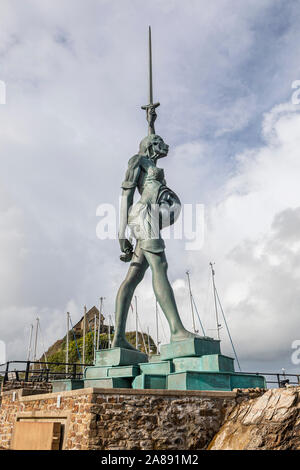 Par Verity Damien Hirst à Ilfracombe. Banque D'Images