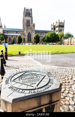 Cathédrale de Durham, Durham, comté de Durham, Royaume-Uni, Angleterre, Durham, Cathédrale, cathédrales, la cathédrale de l'Église du Christ, la Bienheureuse Marie la Vierge Banque D'Images