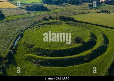 Fort de l'âge du Fer Camp Warham,terrassement,europe,Angleterre Norfolk Banque D'Images