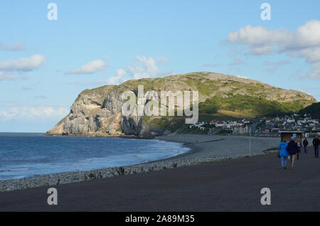 Little Orme, la baie de Llandudno, Conwy, au nord du Pays de Galles, UK, Royaume-Uni, Europe. Banque D'Images