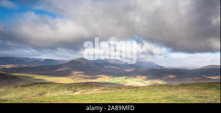 Montagnes de l'Écosse. Des Munros Perthshire : Carn Liath, Airgiod Bheinn, Beinn A'Ghlo, Gabhar nan Carn Banque D'Images