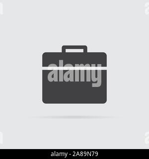Dans l'icône Porte-documents style plat isolé sur fond gris. Pour votre conception de logo. Vector illustration. Illustration de Vecteur