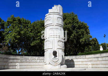 Le Duarte Pacheco monument à Loule ville, Algarve, Portugal, Europe Banque D'Images