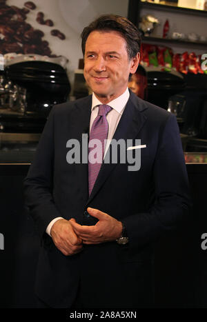 Rome, Italie. 07Th Nov, 2019. Rome, 'Porta a Porta' épisode sur Raiuno présenté : Giuseppe Conte : Crédit Photo Agency indépendante/Alamy Live News Banque D'Images