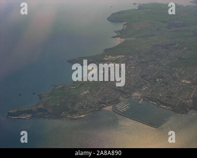 Brixham Devon dans le port de l'air Banque D'Images