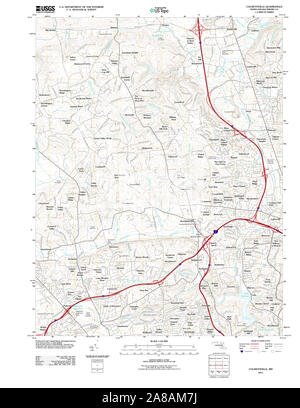 Carte TOPO USGS 20110630 Cockeysville Maryland MD TM Banque D'Images