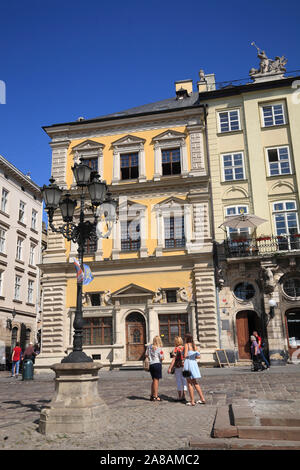 Maison de Bandinelli, Market Square Rynok, Lviv, Ukraine Banque D'Images