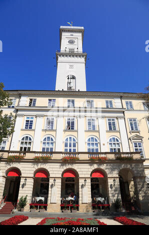 Tour de ville à Rynok, Lviv, Ukraine Banque D'Images