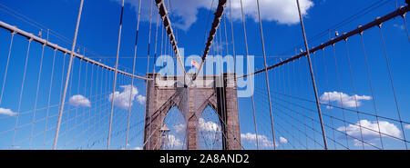 Vue du pont de Brooklyn, New York City, New York State, USA Banque D'Images