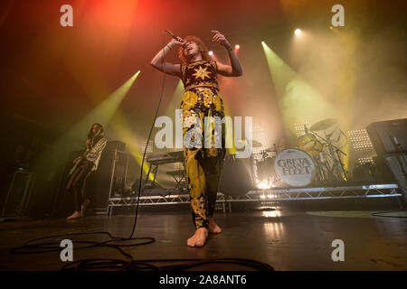 6 novembre 2019, Glasgow, Royaume-Uni. Groupe de rock américain Greta Van Fleet apportent leur style rock rétro à Glasgow's O2 Academy - Crédit Stuart Westwood Banque D'Images