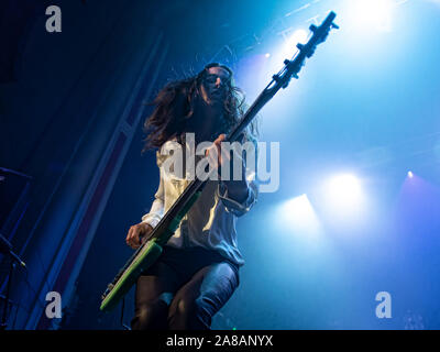 6 novembre 2019, Glasgow, Royaume-Uni. Groupe de rock américain Greta Van Fleet apportent leur style rock rétro à Glasgow's O2 Academy - Crédit Stuart Westwood Banque D'Images